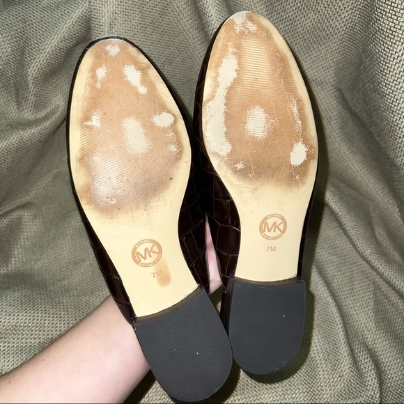 Leather Crocodile Michael Kors Slip on Mules - Picture 6 of 6